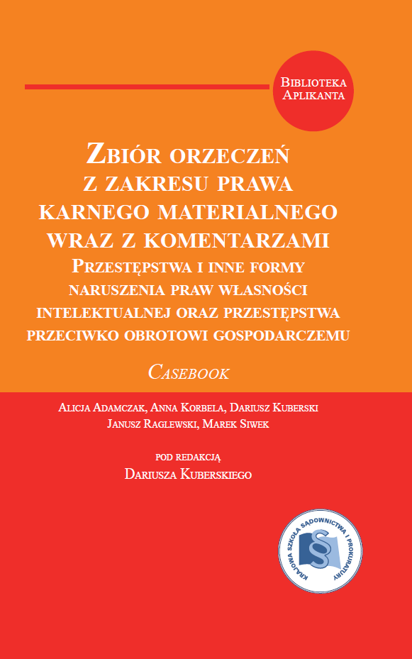 okładka publikacji Zbiór orzeczeń z zakresu prawa karnego materialnego wraz z komentarzami