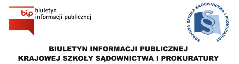 Loga - Biuletynu Informacji Publicznej oraz Krajowej Szkoły Sądownictwa i Prokuratury